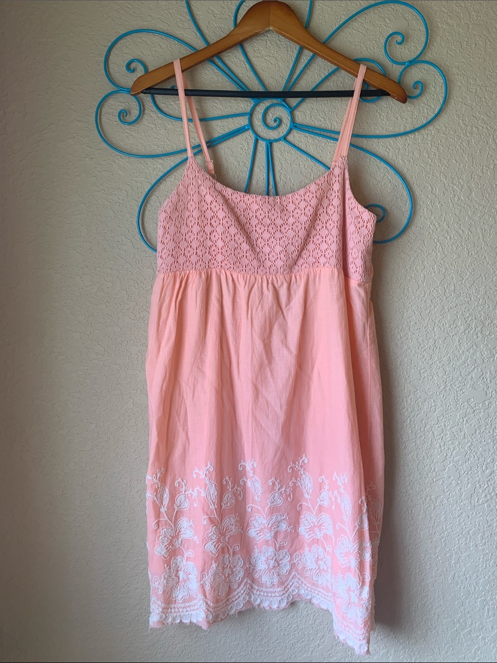 Funky People Pink Embroidered and lace Dress